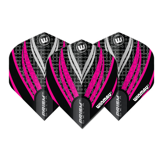 Prism Delta Black, White & Pink Flights | Winmau