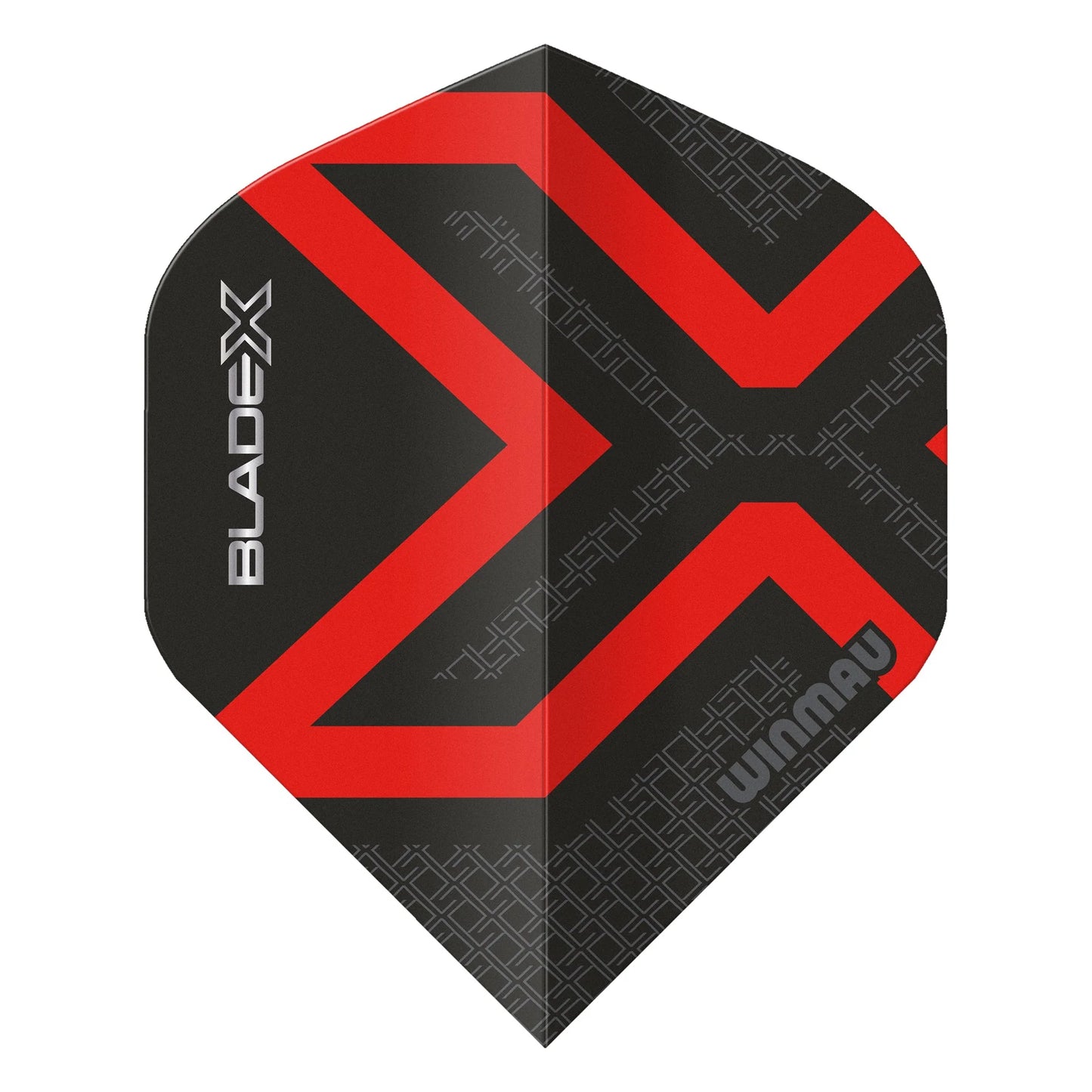 Blade X Prism Delta Metallic Black & Red Standard Flights | Winmau