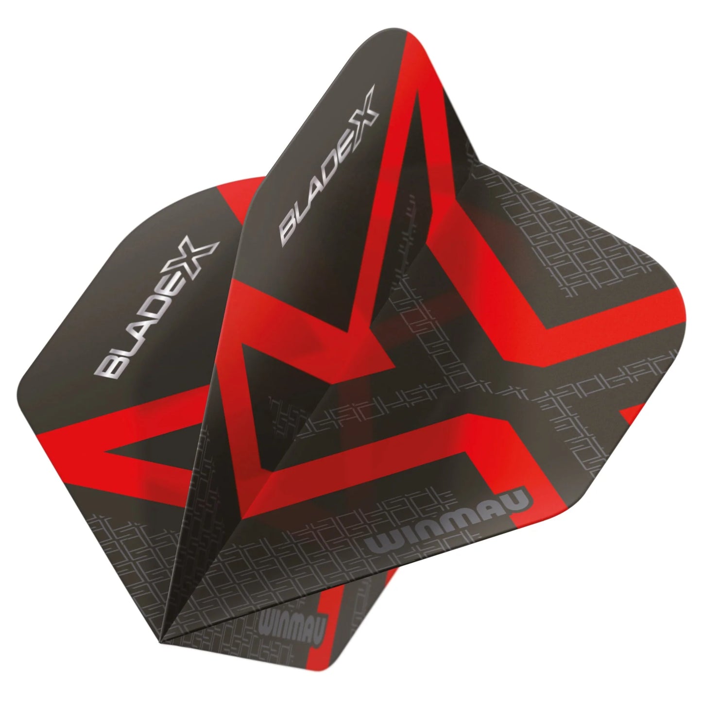 Blade X Prism Delta Metallic Black & Red Standard Flights | Winmau