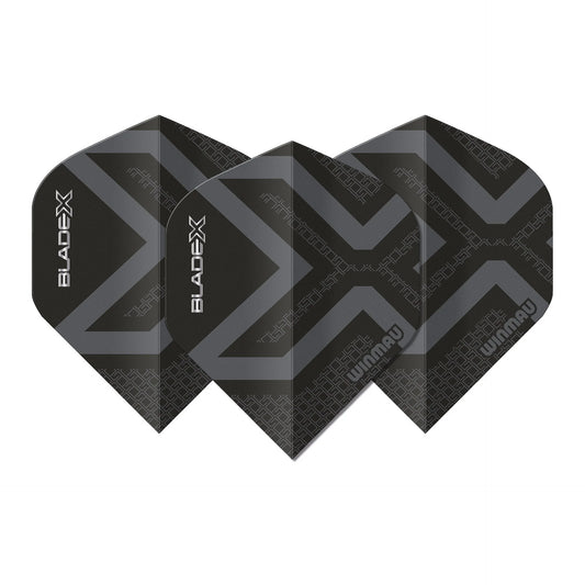 Blade X Prism Delta Metallic Black Standard Flights | Winmau
