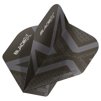 Blade X Prism Delta Metallic Black Standard Flights | Winmau