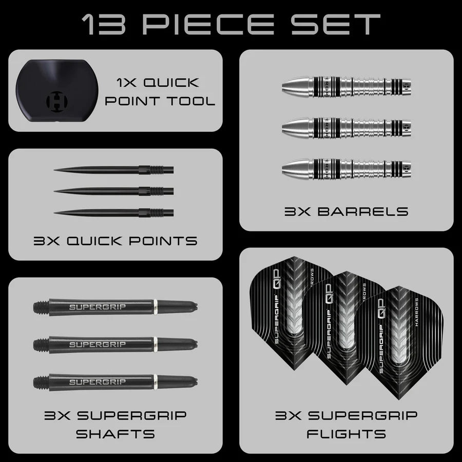 Supergrip Bomb QP Darts | Harrows