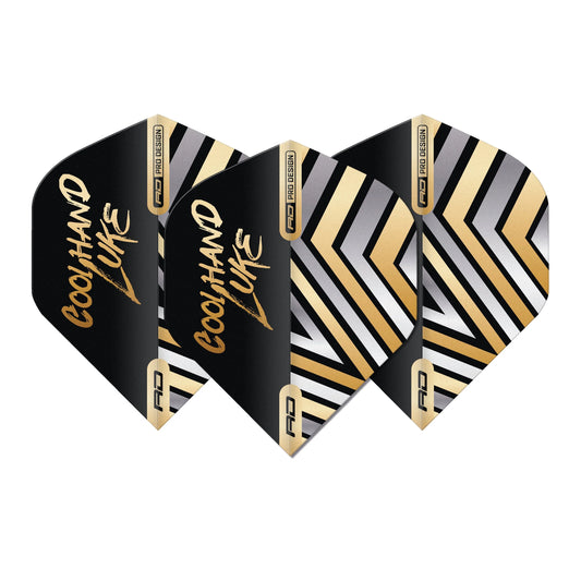 Luke Humphries Gold Hardcore No.1 Premium Standard Dart Flights | Red Dragon