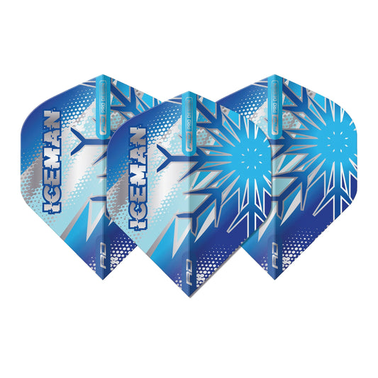 Gerwyn Price Blue Flake Hardcore Premium Standard Dart Flights | Red Dragon