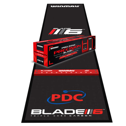 Pro Zone Precision Blade 6 Soft Feel Dart Mat & Integrated Oche | Winmau