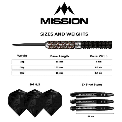 Archon Steel Tip Darts | Mission