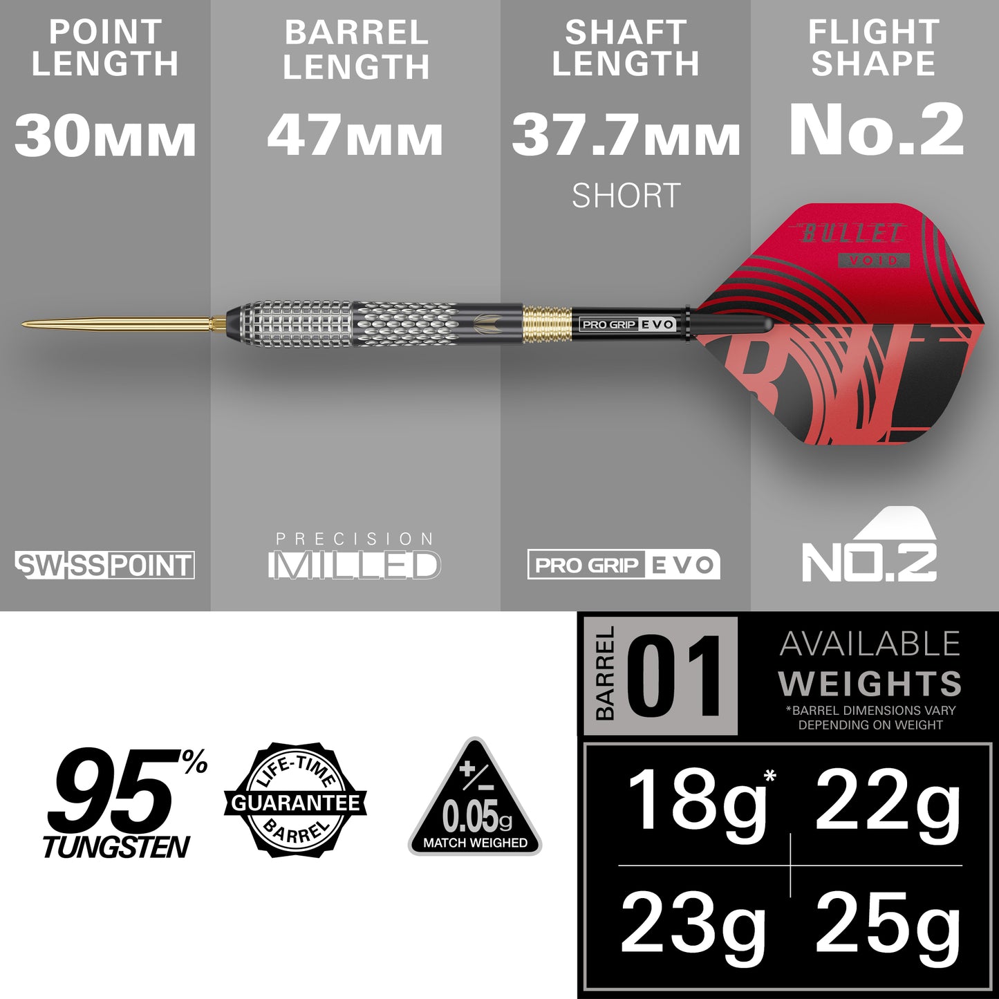 Stephen Bunting G5 Void Steel Tip Darts | Target