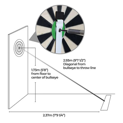 Retractable Dartboard Measure | Mission