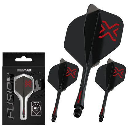 Blade X - Fusion #2 Integrated Flight & Shaft Black | Winmau