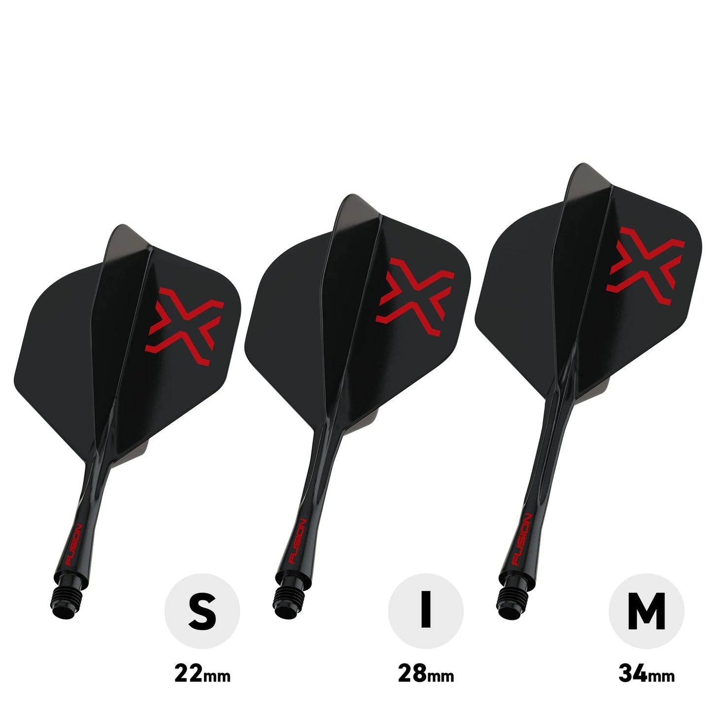 Blade X - Fusion #2 Integrated Flight & Shaft Black | Winmau