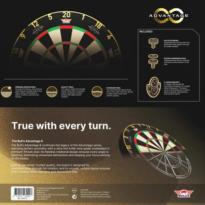 Advantage 8 Professional Dartboard | Bulls NL