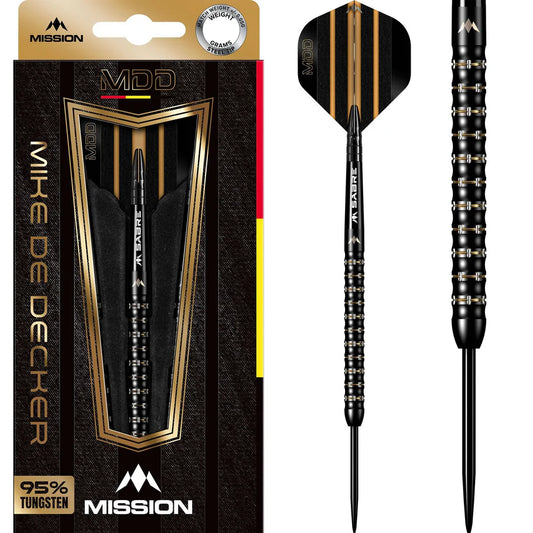 Mike De Decker Black & Gold Steel Tip Darts | Mission