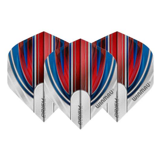 Prism Alpha Red & Blue Standard Dart Flights | Winmau