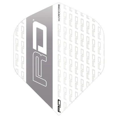 White & Grey Hardcore XT Standard flights | Red Dragon