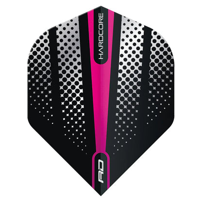 Hardcore Radical Pink Flash Dart Flights | Red Dragon