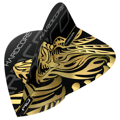 Jonny Clayton Gold Dragon Hardcore Kite Dart Flights | Red Dragon