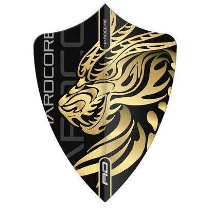 Jonny Clayton Gold Dragon Hardcore Freestyle Dart Flights | Red Dragon