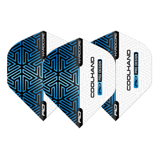 Luke Humphries Blue and White Hardcore Premium Standard Flights | Red Dragon
