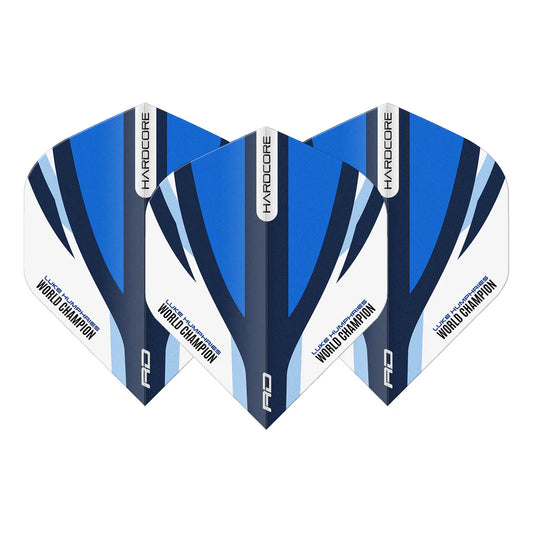Luke Humphries Blue & White Hardcore Standard Flights | Red Dragon