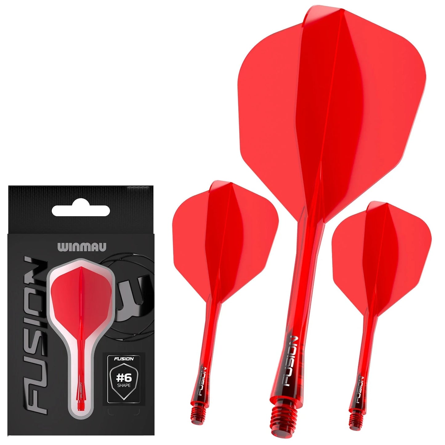 Fusion Integrated Flight & Shaft Red | Winmau