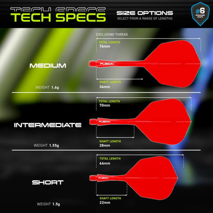 Fusion Integrated Flight & Shaft Red | Winmau