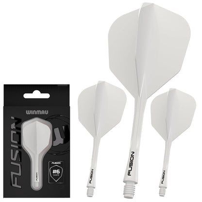 Fusion Integrated Flight & Shaft White | Winmau