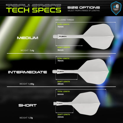 Fusion Integrated Flight & Shaft White | Winmau