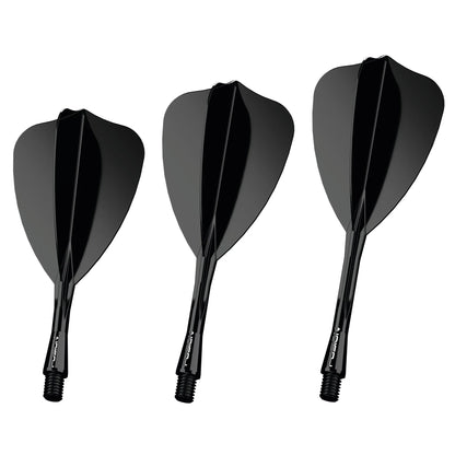 Fusion Arrow Integrated Flight & Shaft - Black | Winmau