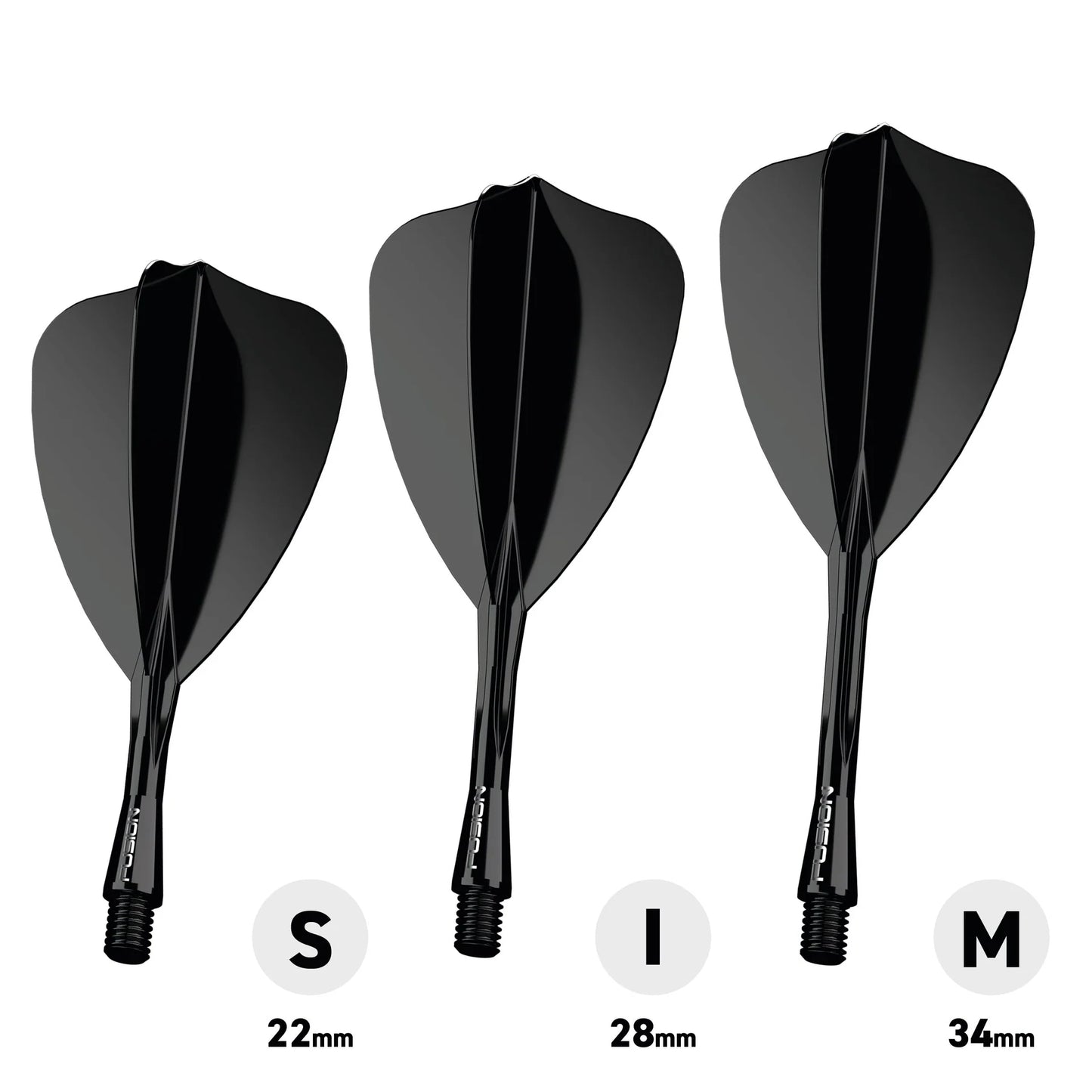 Fusion Arrow Integrated Flight & Shaft - Black | Winmau