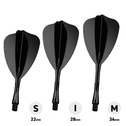 Fusion Arrow Integrated Flight & Shaft - Black | Winmau