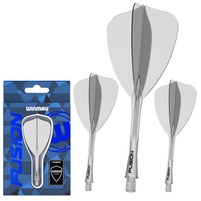 Fusion Arrow Integrated Flight & Shaft - Clear | Winmau