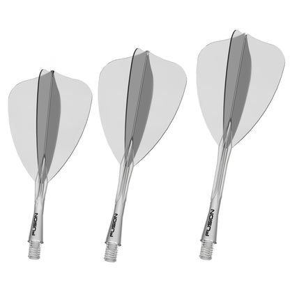 Fusion Arrow Integrated Flight & Shaft - Clear | Winmau