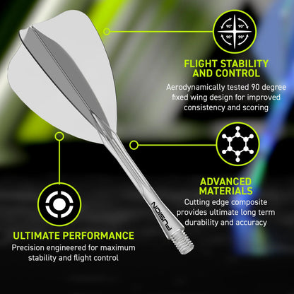 Fusion Arrow Integrated Flight & Shaft - Clear | Winmau