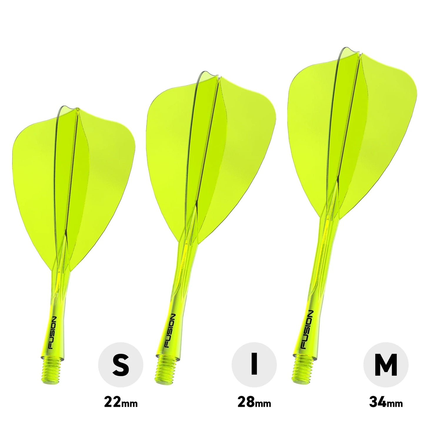 Fusion Arrow Integrated Flight & Shaft - Yellow | Winmau