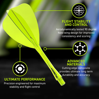 Fusion Arrow Integrated Flight & Shaft - Yellow | Winmau