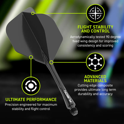 Hedfan a Siafft Integredig Fusion Du | Winmau