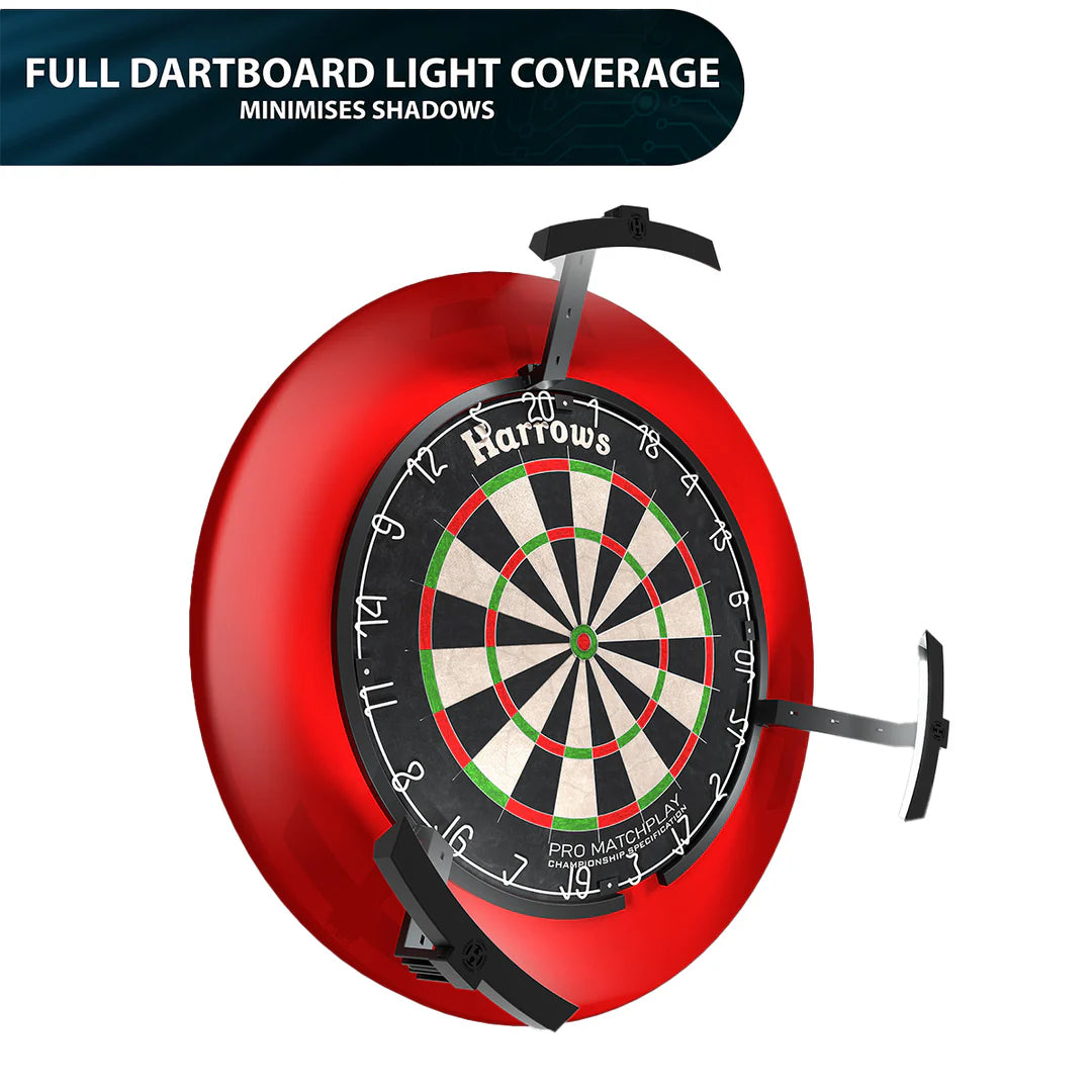 Golau Dartfwrdd Trilight | Harrows
