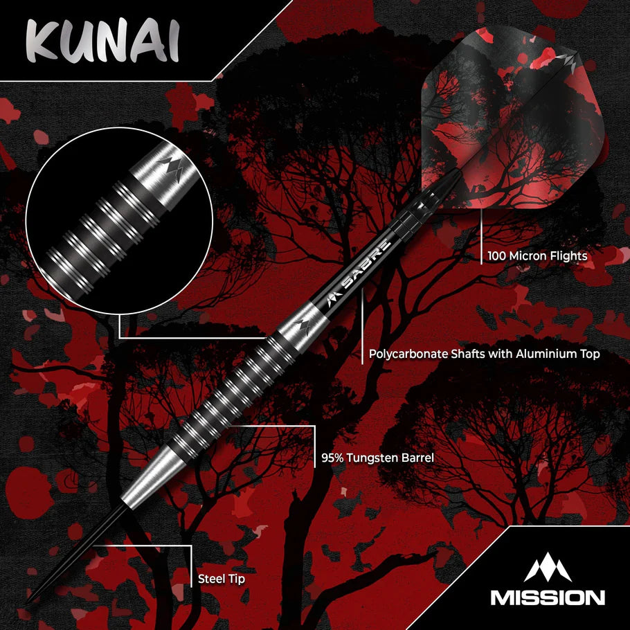 Kunai Steel Tip Darts | Mission
