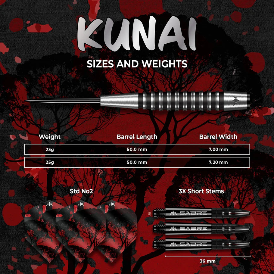 Kunai Steel Tip Darts | Mission