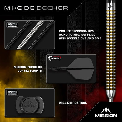 Mike De Decker V2 R2.5 Steel Tip Darts | Mission