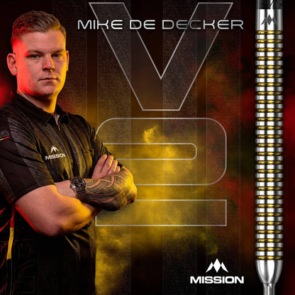 Mike De Decker V2 R2.5 Steel Tip Darts | Mission