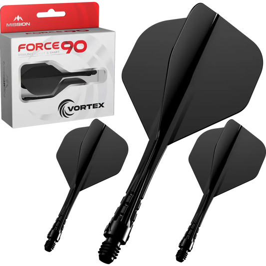 Force 90 Vortex - Moulded Flight & Shaft - Black | Mission
