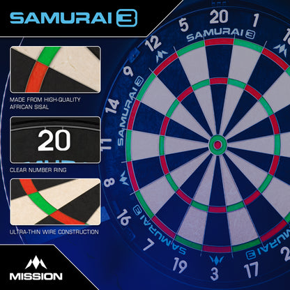 Samurai 3 Dartboard | Mission