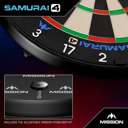 Samurai 4 Dartboard | Mission