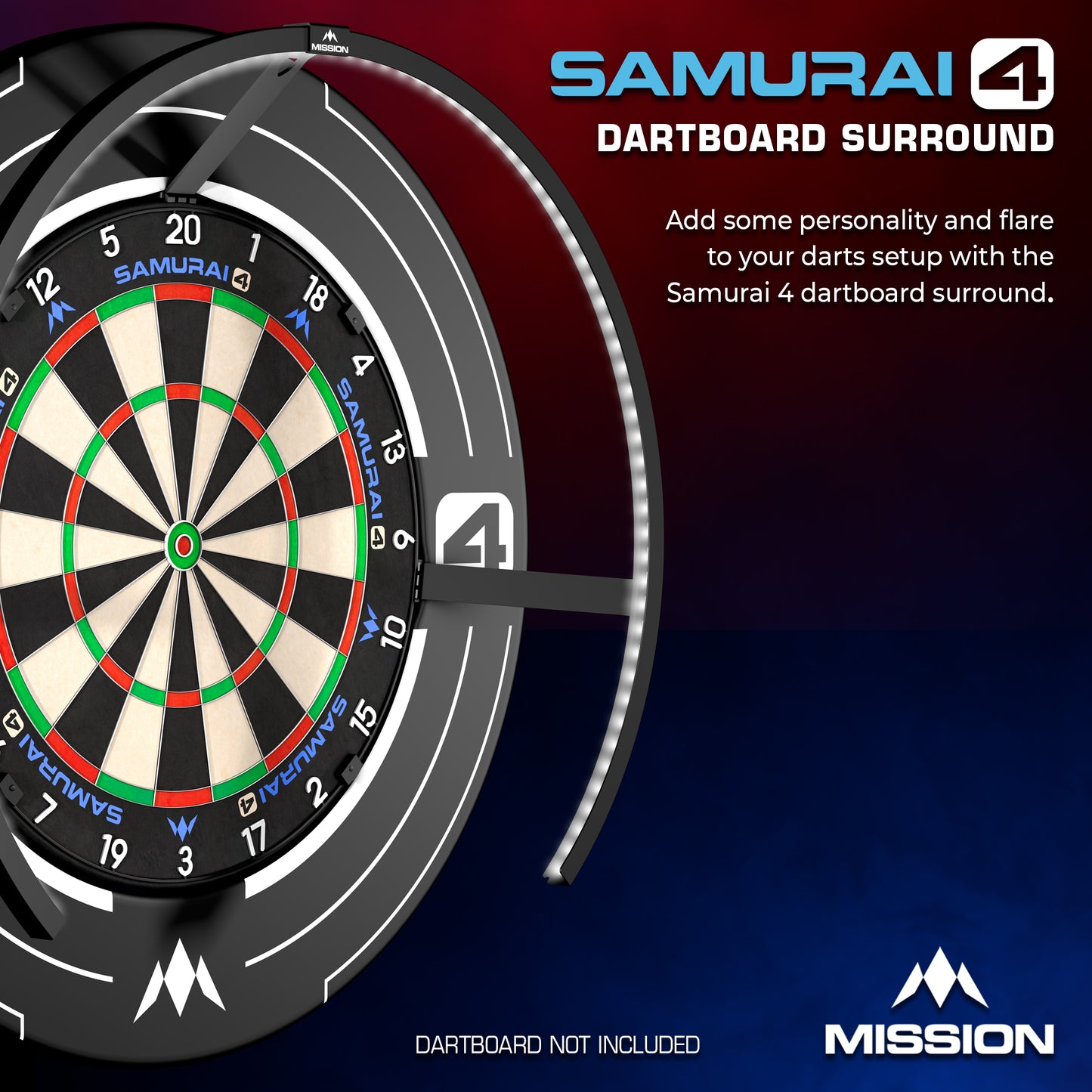 Samurai 4 Dartboard Surround | Mission