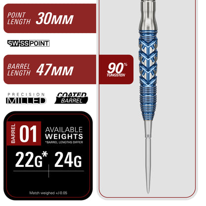 Toru Suzuki Sereno Gen 3 SP Steel Tip Darts | Target Japan