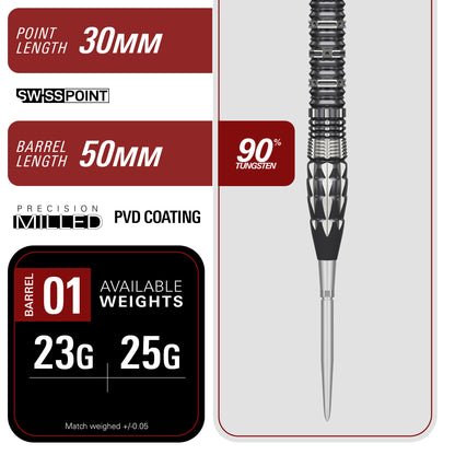 Mitsumasa Hoshino Pyro Gen 12 SP Steel Tip Darts | Target Japan