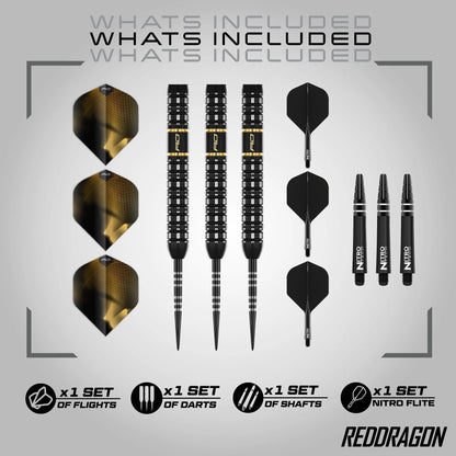 Ascend Parallel Steel Tip Darts | Red Dragon