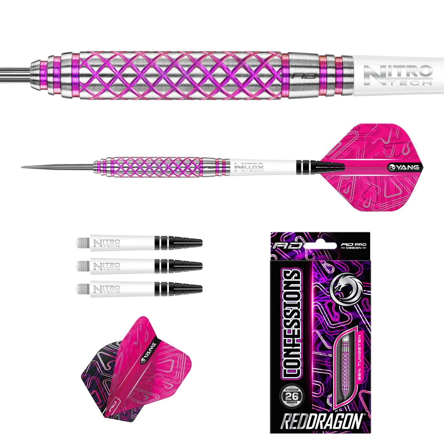 Confessions Steel Tip Darts | Red Dragon
