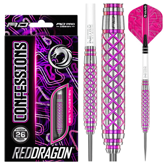 Confessions Steel Tip Darts | Red Dragon